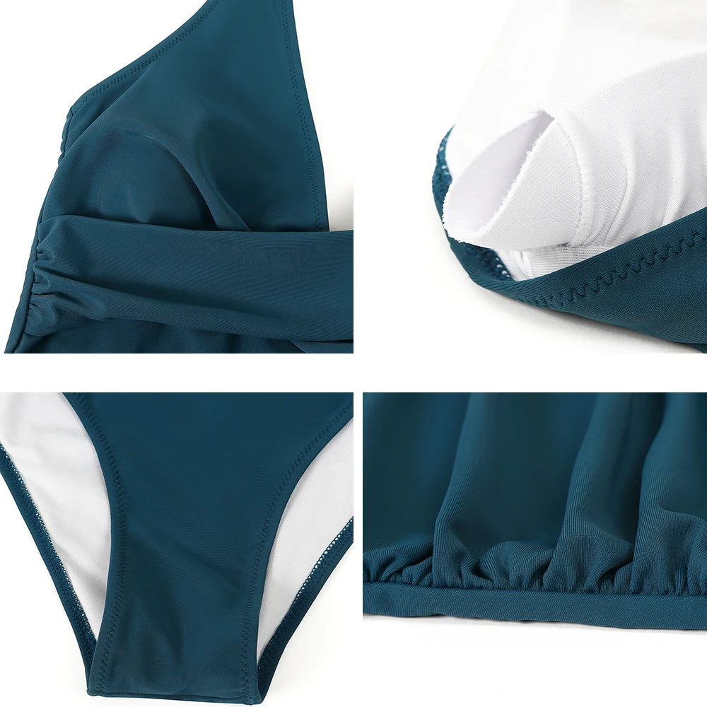Halter Neck Women's Swimsuit - Comfortable and Stylish