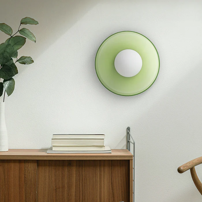 Plafón redondo moderno de cristal – Diseño elegante y atemporal