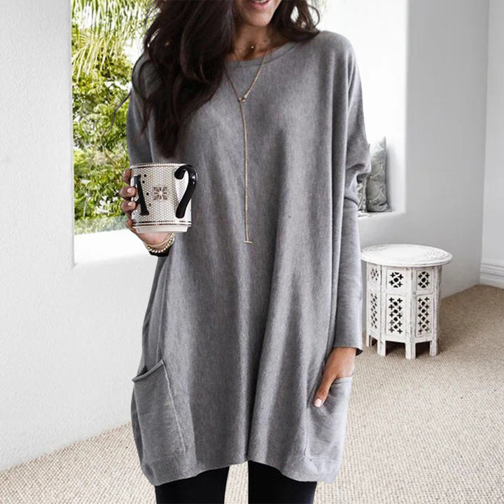 Ladies' Sweater Dress with Pockets