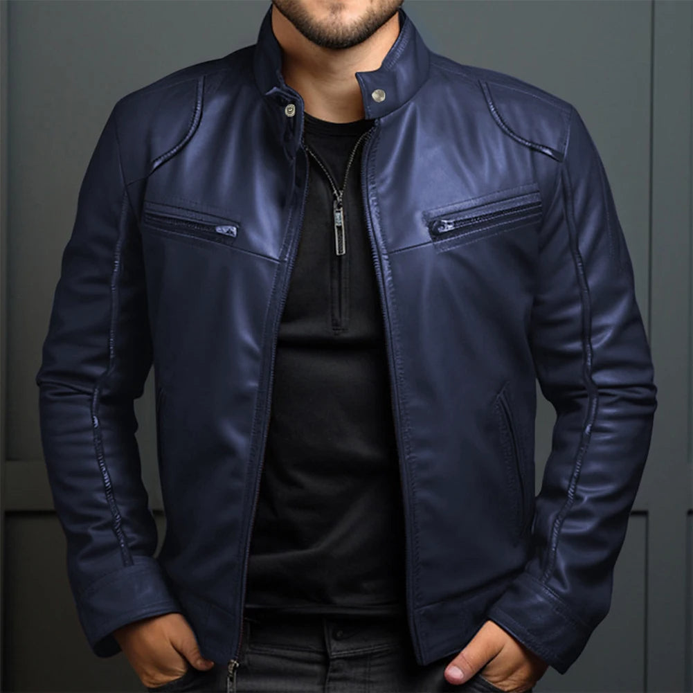Stilvolle Retro-Motorradjacke für Herren