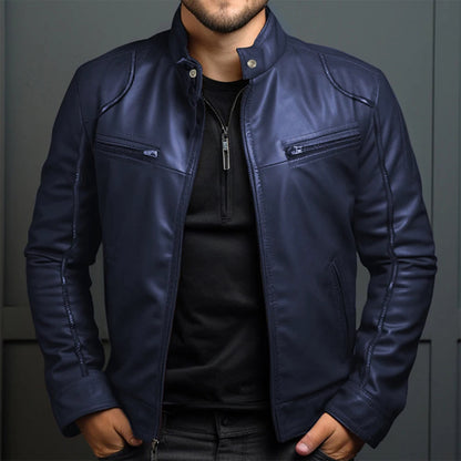 Stilvolle Retro-Motorradjacke für Herren