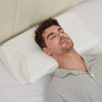 Cuscino ergonomico in memory foam per dormire senza russare | Antirussamento