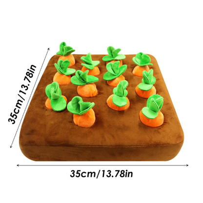 PlayPET – Carrot Plush Chew Toy for Dogs Snuffle Toy