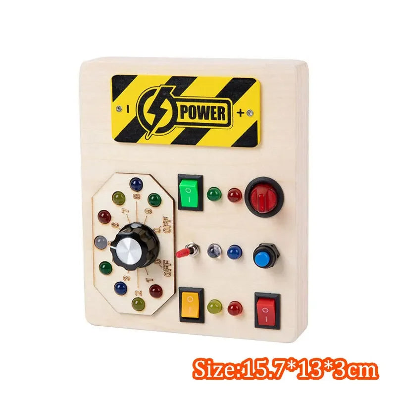 LED Light & Sensory Activity Board for Children (2–6 years)