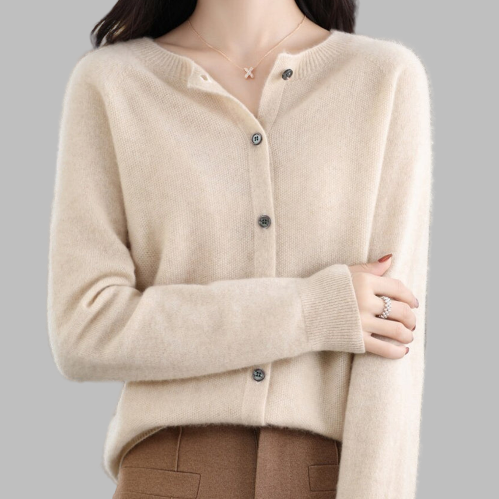 Women's O-neck Cardigan