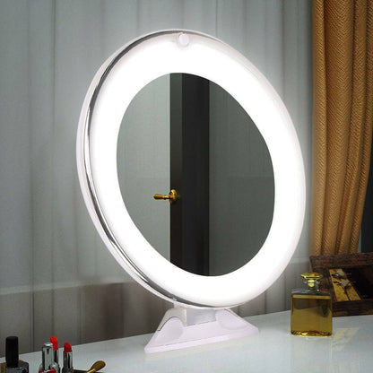 10x Magnifying LED Make-up Mirror for Precision – Rotatable Design with Natural Lighting