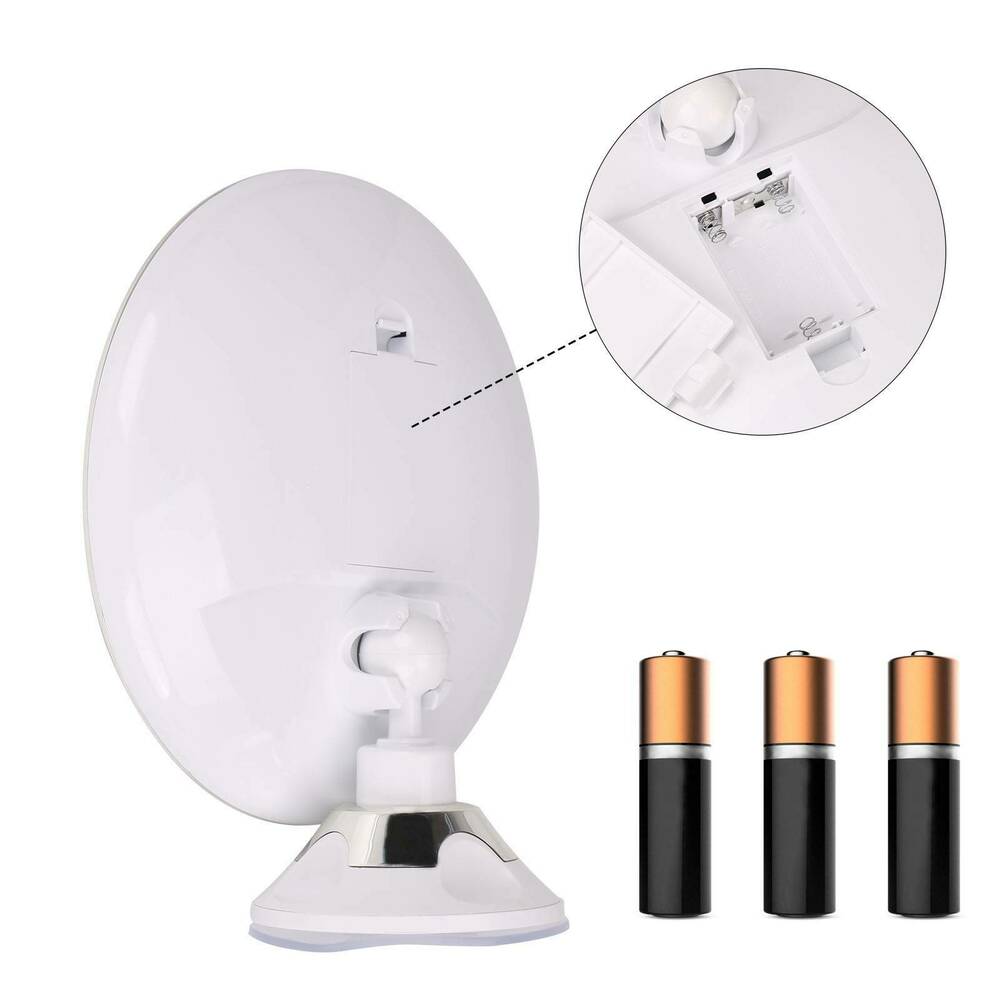 10x Magnifying LED Make-up Mirror for Precision – Rotatable Design with Natural Lighting