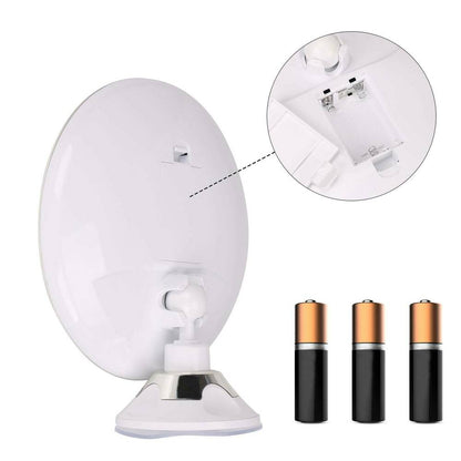 10x Magnifying LED Make-up Mirror for Precision – Rotatable Design with Natural Lighting