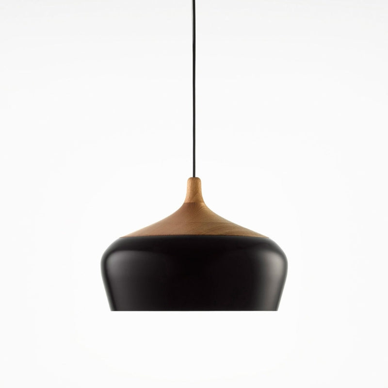 Scandinavian Wooden Pendant Light with LED Support