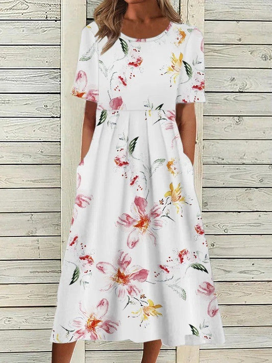 Vestido midi estampado - Nona