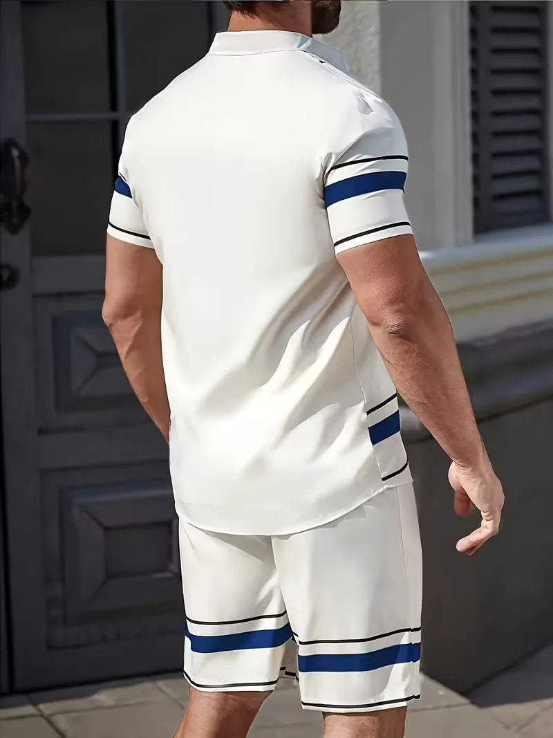 Ensemble de vêtements d'été avec imprimé géométrique