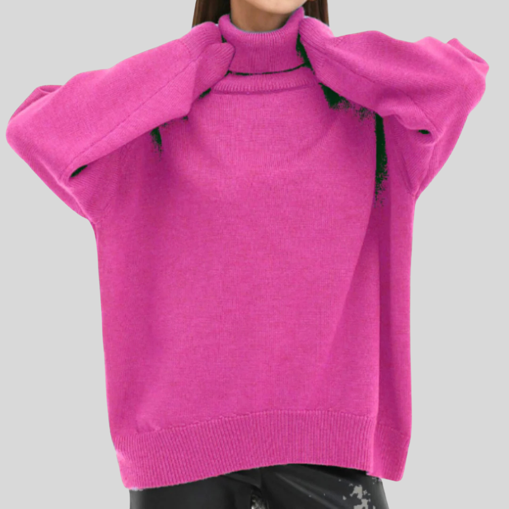Modern roll neck jumpers for women