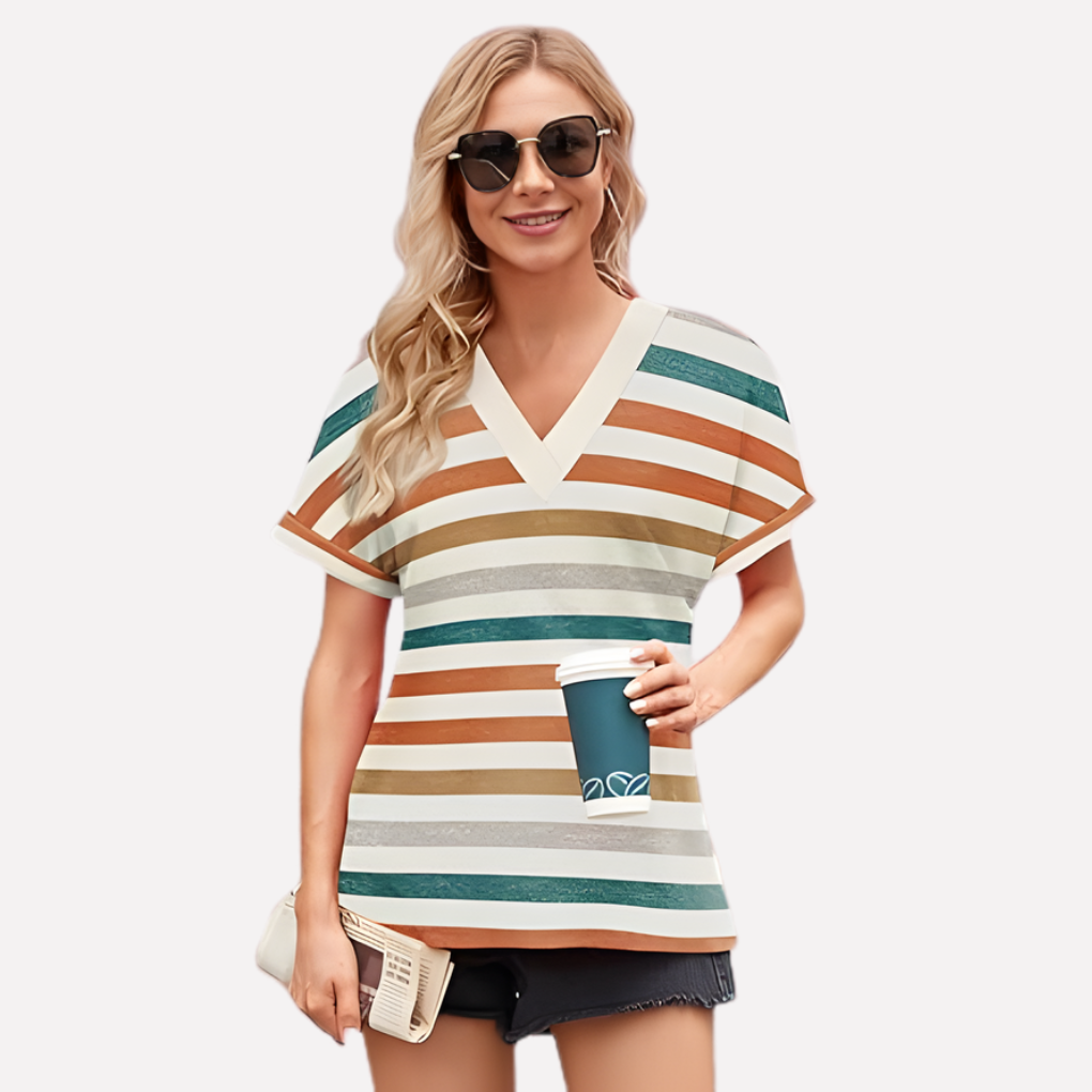 Women's V-Neck Short Sleeve T-Shirt
