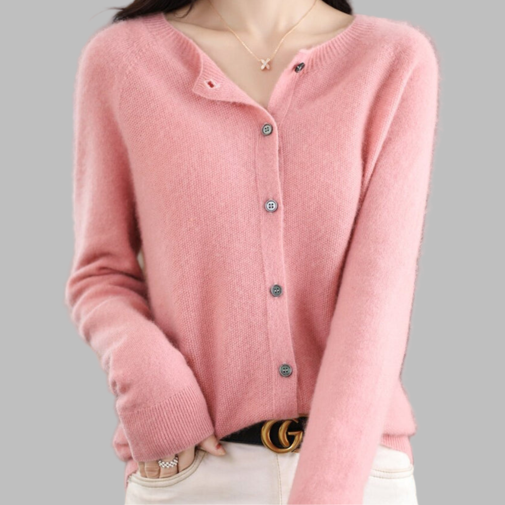 Women's O-neck Cardigan