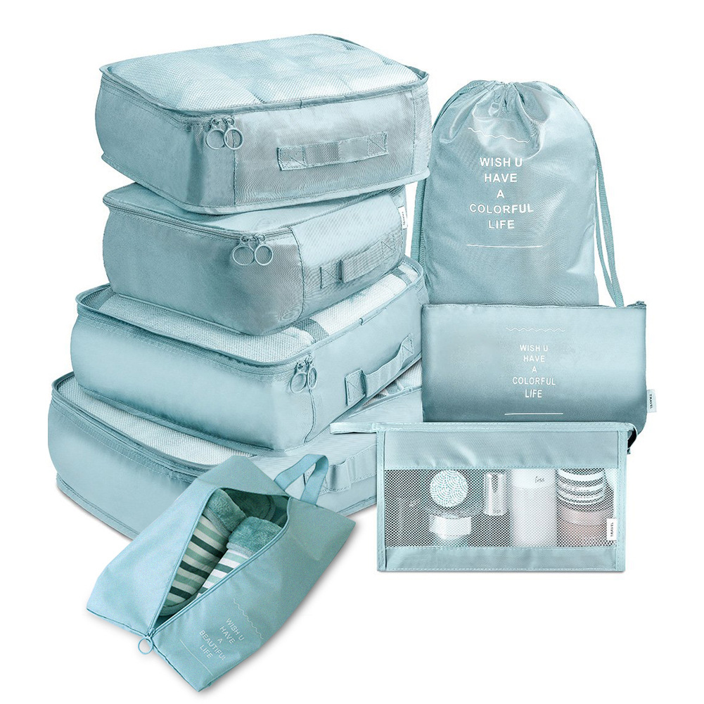 8-Piece Travel Set – Luggage Dividers & Organizer Cubes