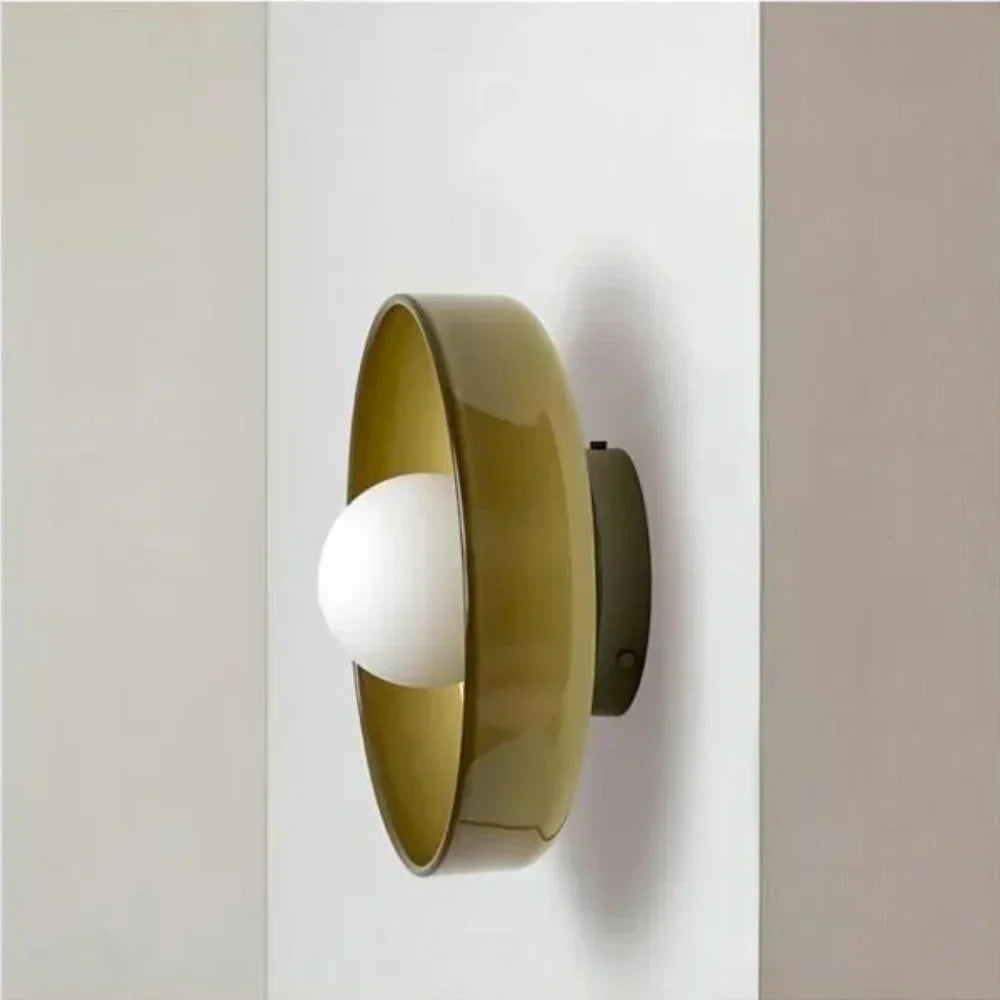 Olive Disc Wall Lamp – Modern and Elegant Design