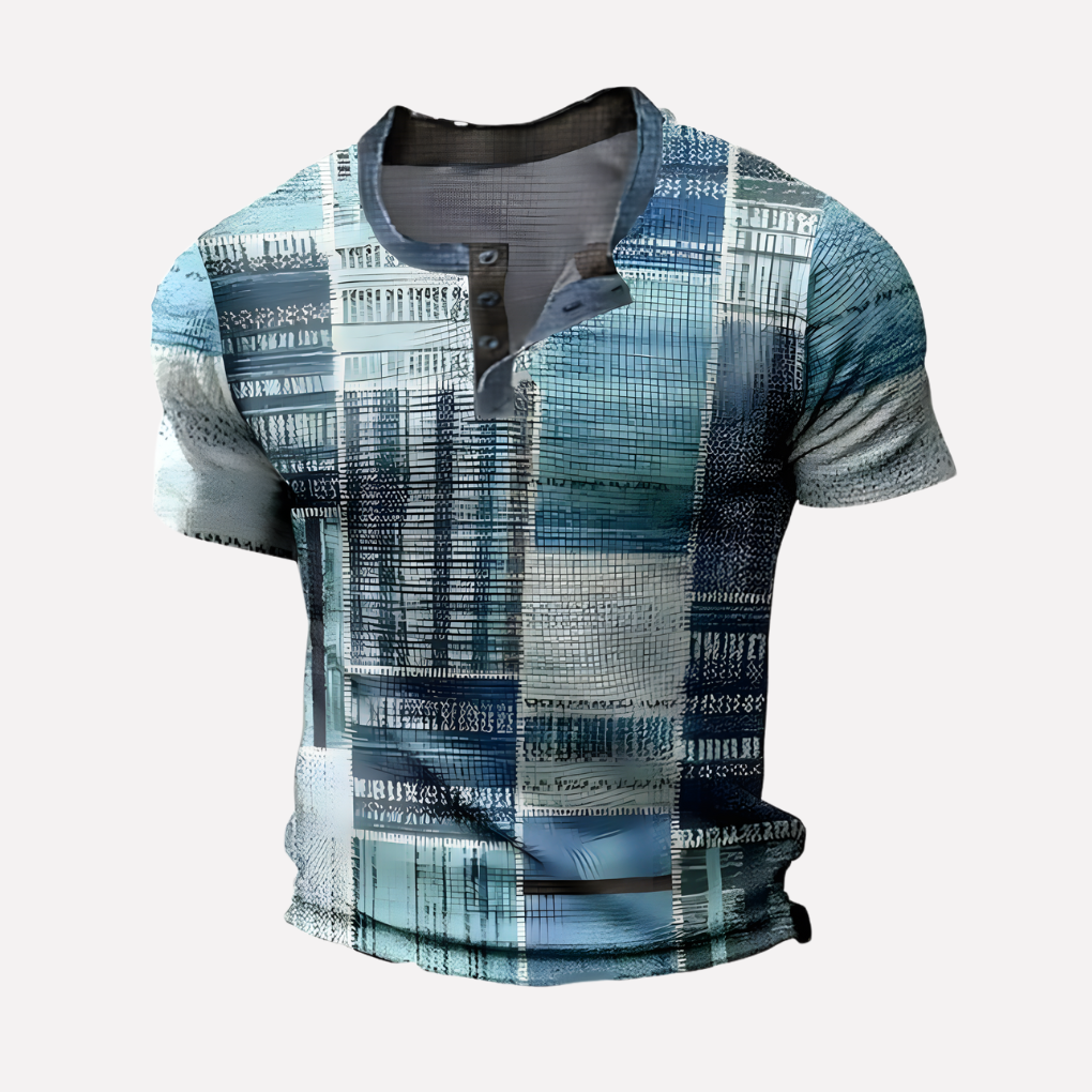 Men's Waffle Knit Casual T-shirt