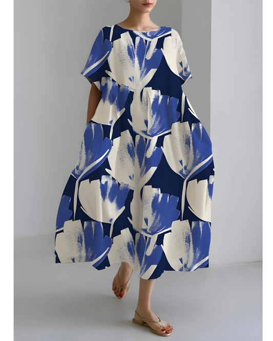 Vestido elegante con escote redondo - Susanne