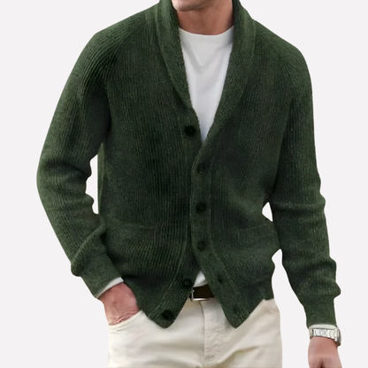 Men's Shoulder Collar Cardigan