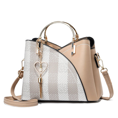 Selene – Large Retro Women's Handbag with Contrast Colour and Plenty of Storage