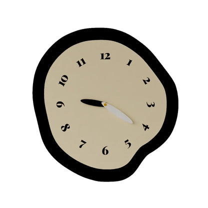 Modern Design Wall Clock with Organic Shape and Silent Movement