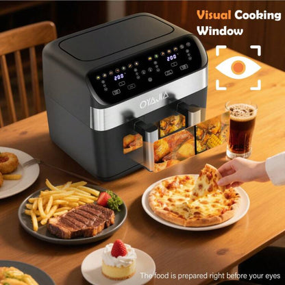 12-in-1 Air Fryer with Dual Zone and 2-Basket System