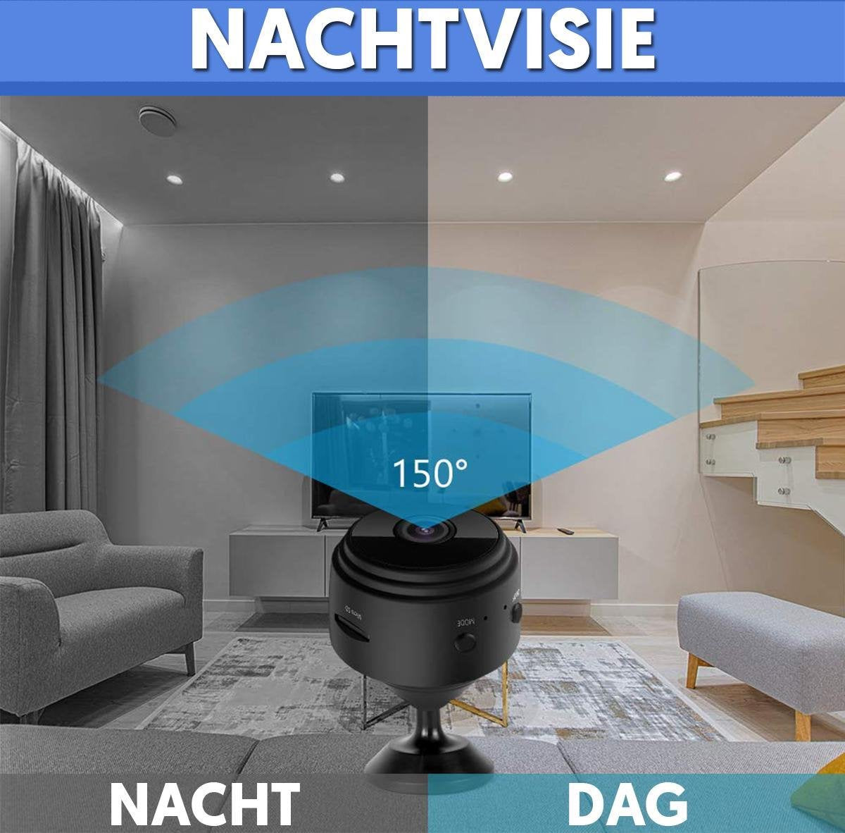 CamSpy - Mini telecamera di sicurezza - HD - 1080P - Wireless