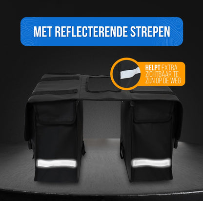 Doppelte hintere Fahrradtasche