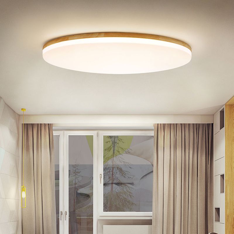 Lámpara de techo LED moderna de madera para cualquier habitación