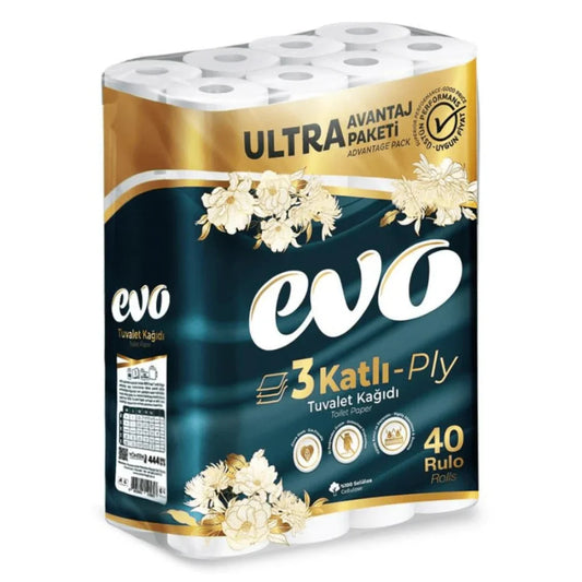 120x Luxury Evo Toilet Rolls 3-Ply