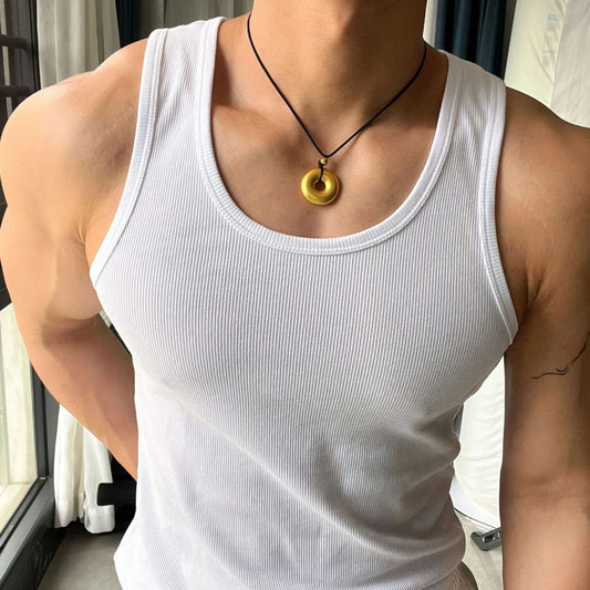 Camiseta sin mangas transpirable para hombre para verano
