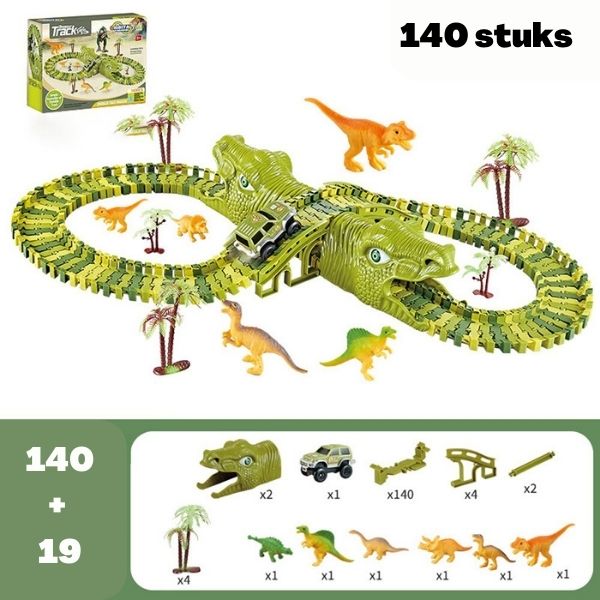 DinoTrack - Súprava dinosaurov - dráha s 360-stupňovou zákrutou