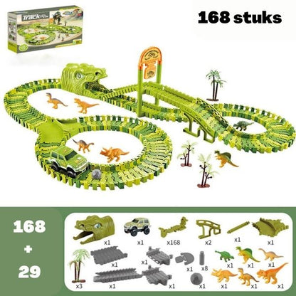 DinoTrack - Súprava dinosaurov - dráha s 360-stupňovou zákrutou