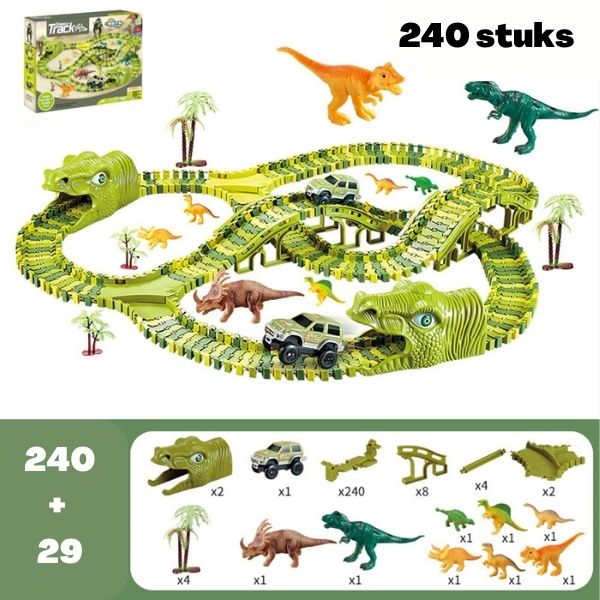 DinoTrack - Súprava dinosaurov - dráha s 360-stupňovou zákrutou