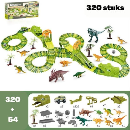 DinoTrack - Súprava dinosaurov - dráha s 360-stupňovou zákrutou