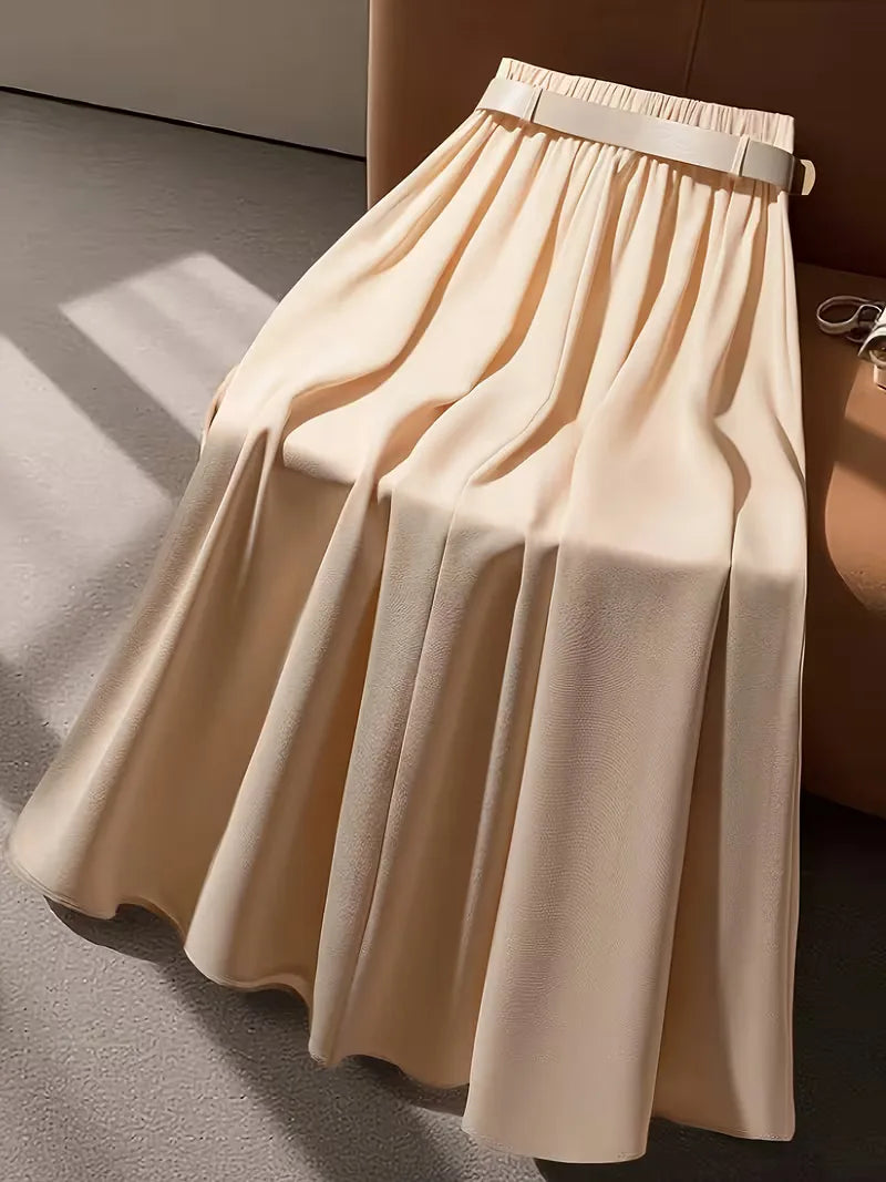 Jupe plissée taille haute