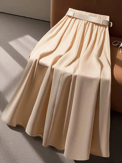 Jupe plissée taille haute
