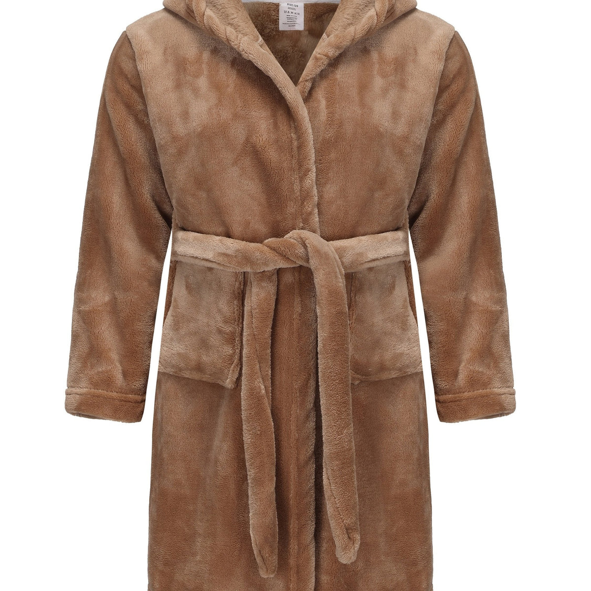 Children's Hooded Bathrobe – Soft Fleece Robe for Girls with Comfortable Fit