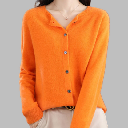 Women's O-neck Cardigan