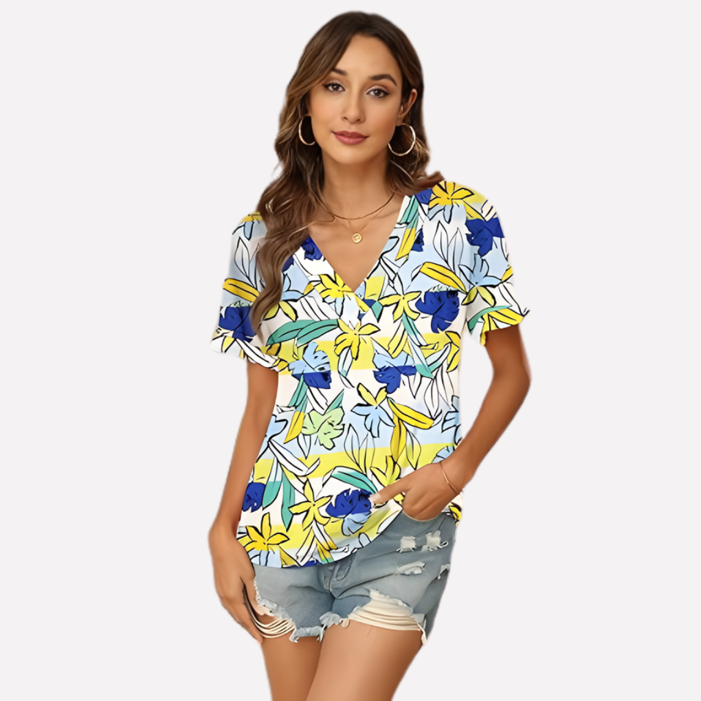 Women's V-Neck Short Sleeve T-Shirt