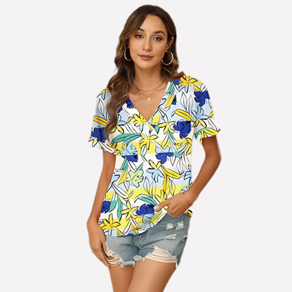 Women's V-Neck Short Sleeve T-Shirt