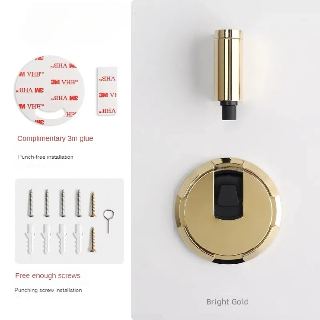 Magnetic Door Stopper for Floor Installation Without Drilling