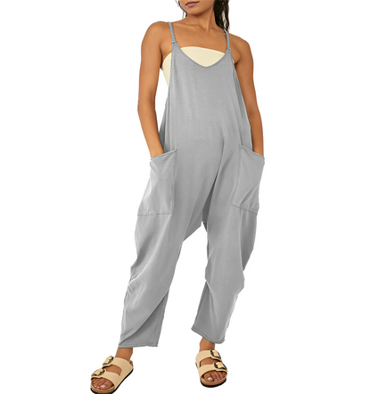 Loose jumpsuit with front pockets - Everly