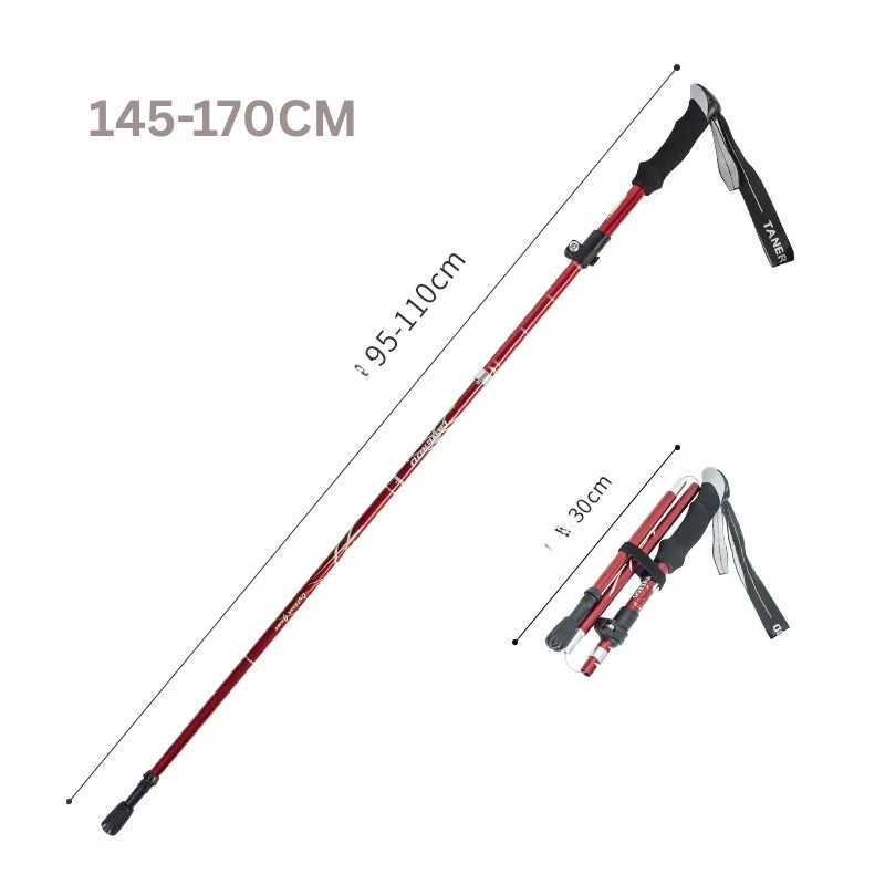 Folding Aluminium Telescopic Walking Stick for Outdoor & Seniors