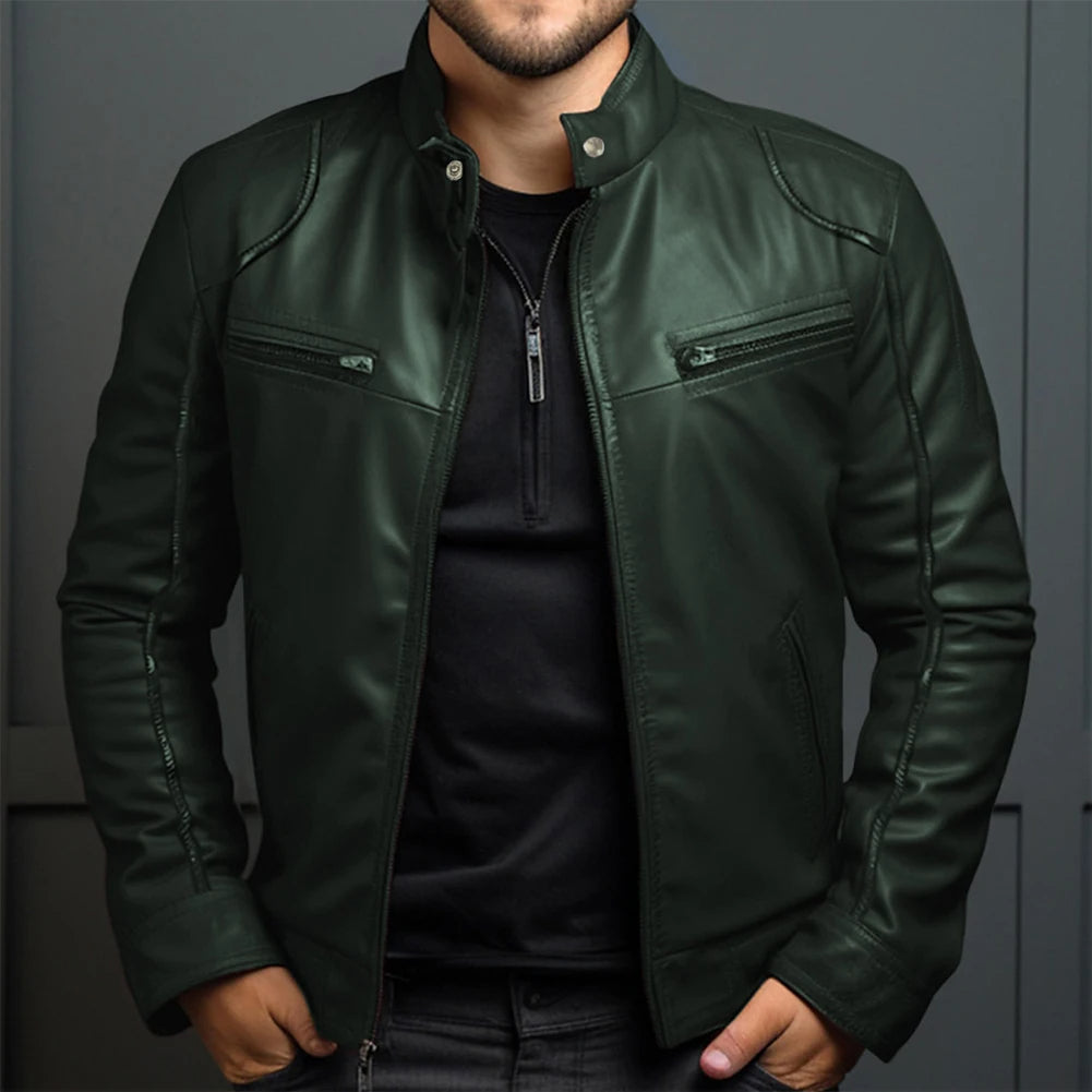 Stilvolle Retro-Motorradjacke für Herren