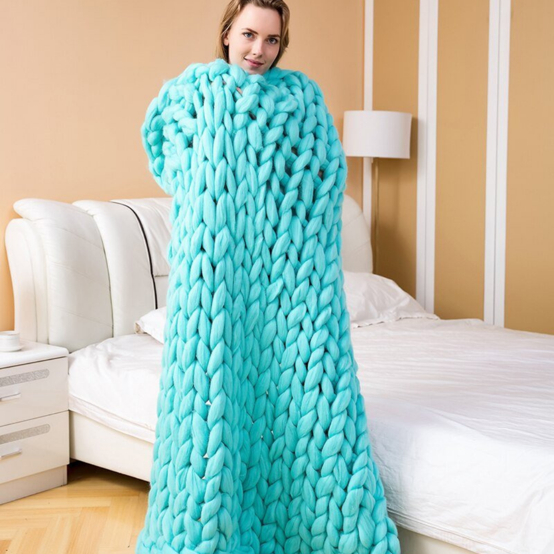 Winterdecke zum Selberstricken