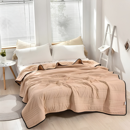 The Everchill Ice Cooling Blanket keeps you comfortable and cool all night long