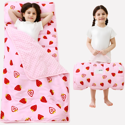 Toddler Nap Mat with Pillow and Blanket