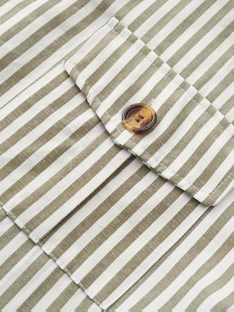 Chemise décontractée rayée
