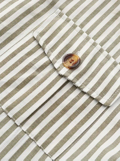 Chemise décontractée rayée